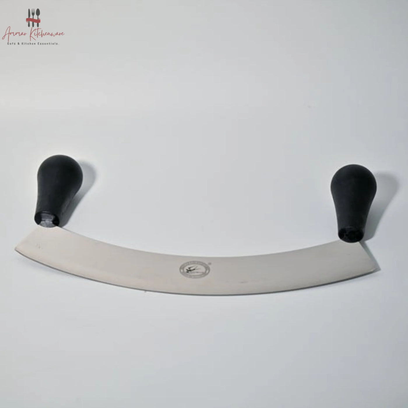 Double Handle Crescent Pizza Cutter