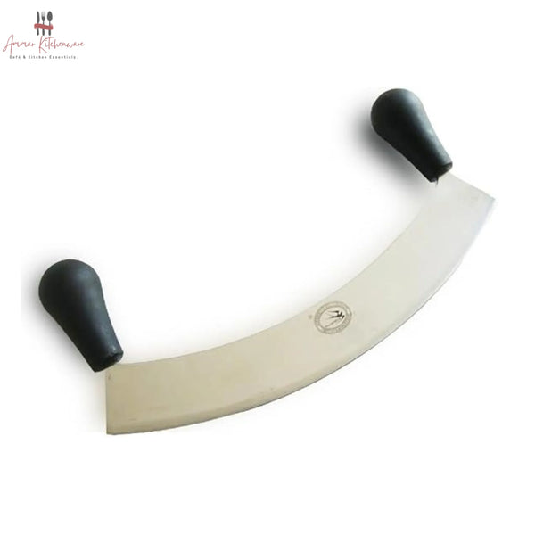 Double Handle Crescent Pizza Cutter