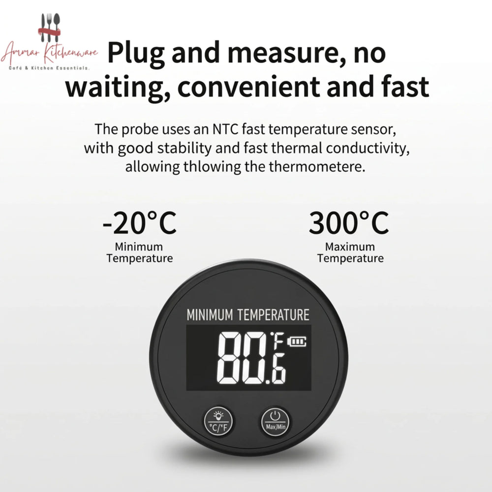Digital Coffee and Milk Frothing Thermometer