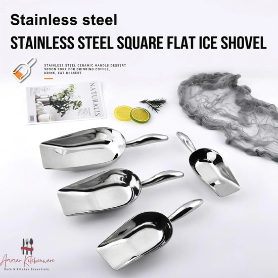 Stainless Steel Ice & Food Scoop Small