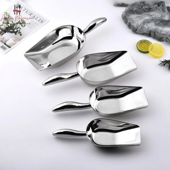 Stainless Steel Ice & Food Scoop Small