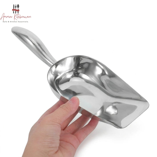 Stainless Steel Ice & Food Scoop Small