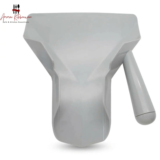 Grey plastic french fry scoop