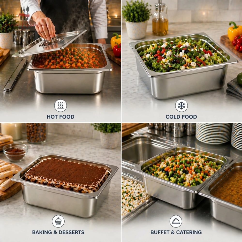 Stainless Steel Gastronorm GN Pan - Commercial Food Pan