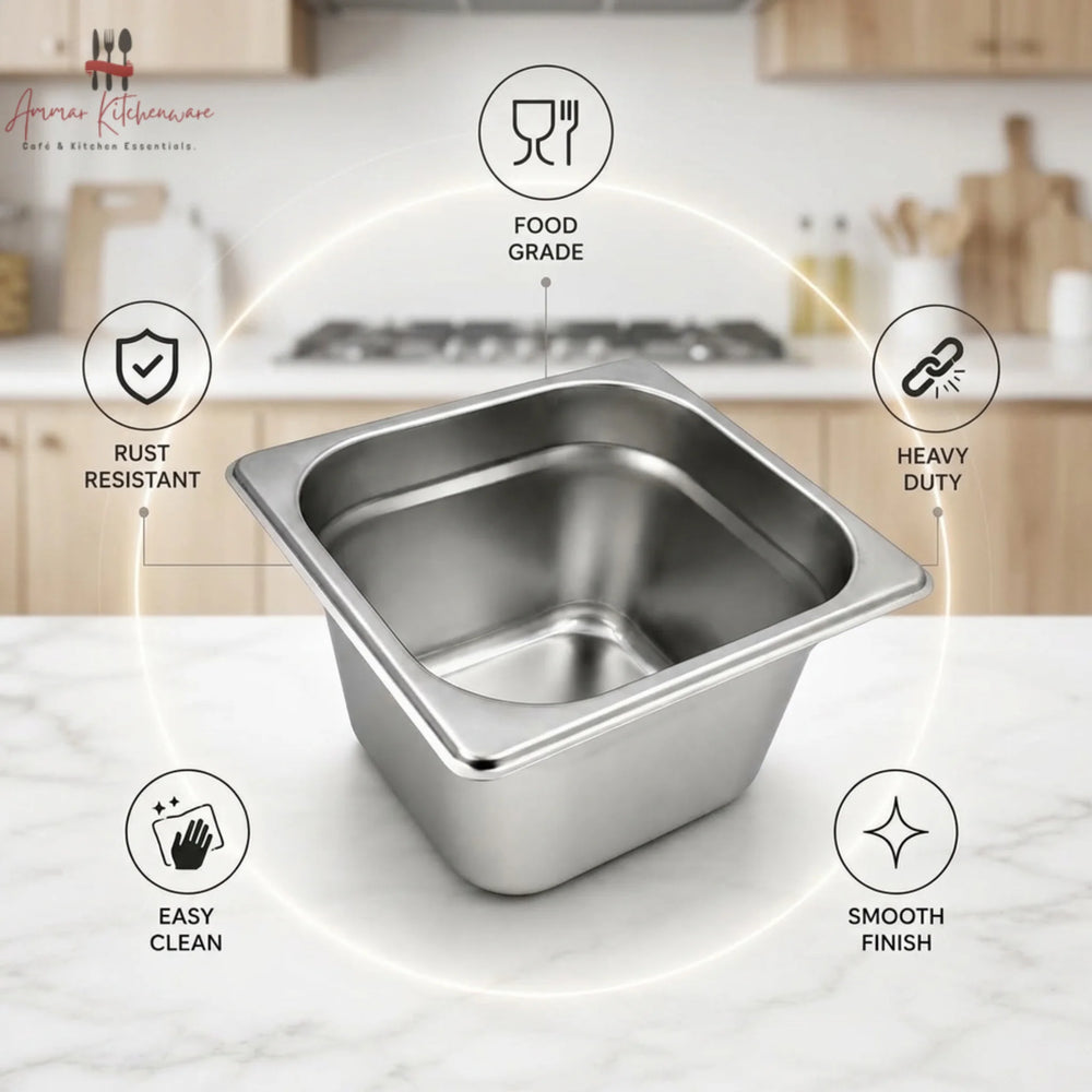 Stainless Steel Gastronorm GN Pan - Commercial Food Pan