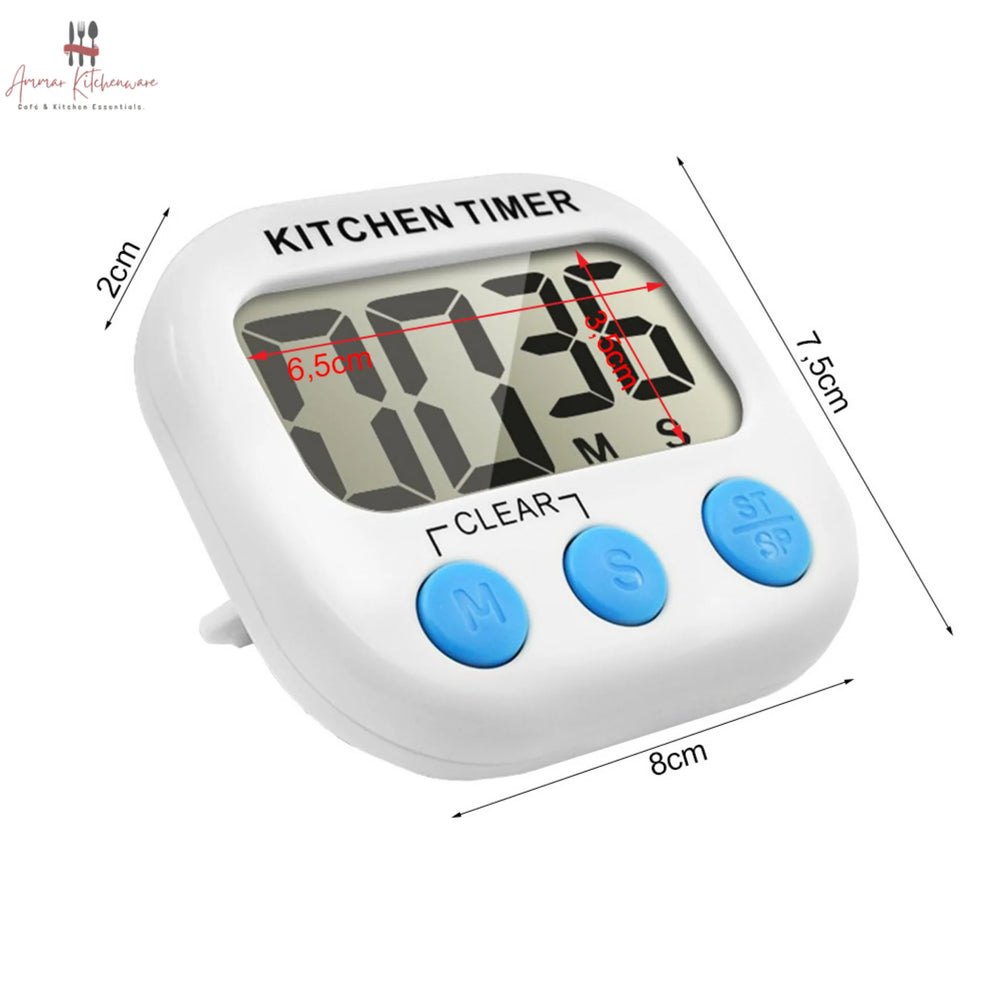 Digital Kitchen Timer with Magnetic Back & Retractable Stand