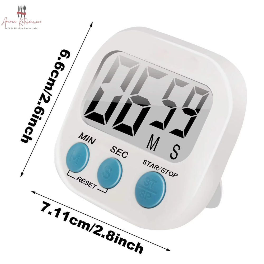 Digital Kitchen Timer with Magnetic Back & Retractable Stand