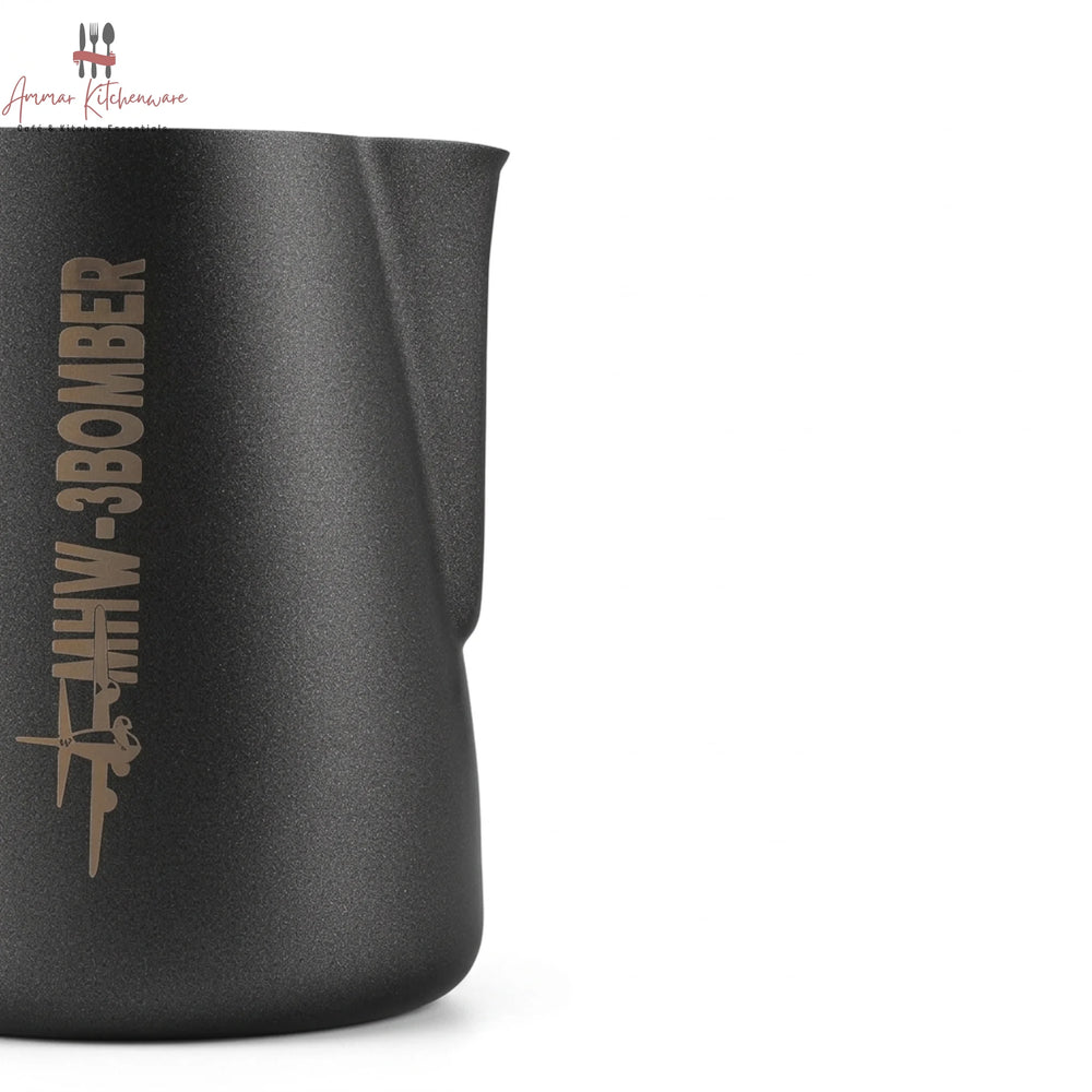 MHW-3BOMBER milk frothing pitcher 3.0 in matte black with precision spout