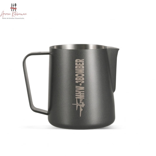 MHW-3BOMBER milk frothing pitcher 3.0 in matte black with precision spout