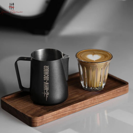 MHW-3BOMBER milk frothing pitcher 3.0 in matte black with precision spout