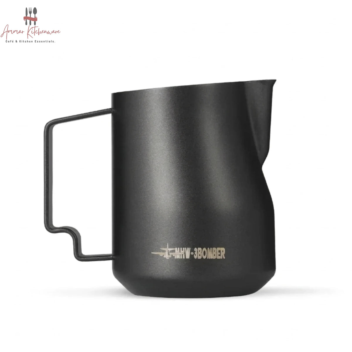 MHW-3BOMBER Turbo Milk Steaming Pitcher Matte Black 450ml