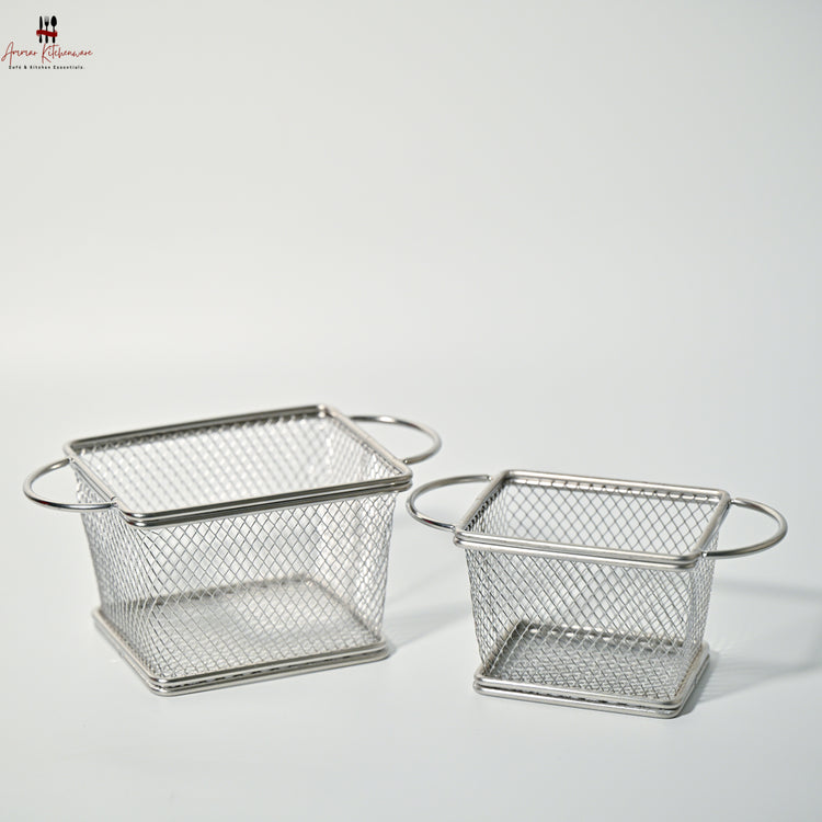 Stainless Steel Mesh French Fries Serving Basket