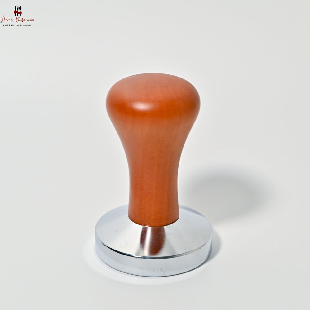 Premium Wooden Handle Espresso Coffee Tamper | 53mm / 58mm