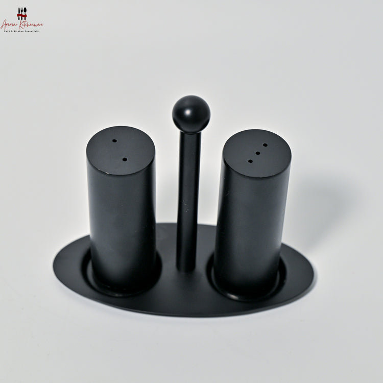 Elegant Stainless Steel Salt and Pepper Shaker Set