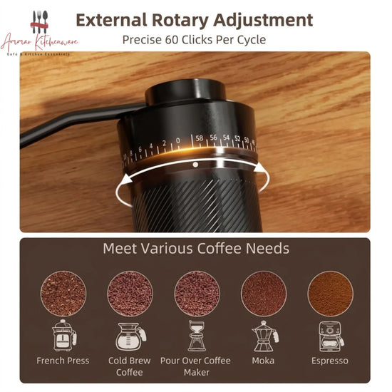 All Metal Manual Coffee Grinder