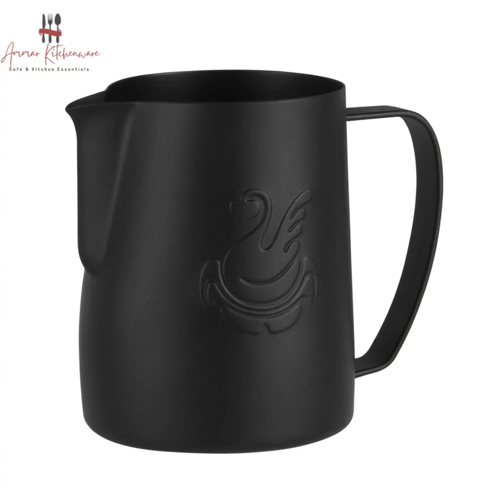 Jibbi Matte Black Stainless Steel Milk Pitcher