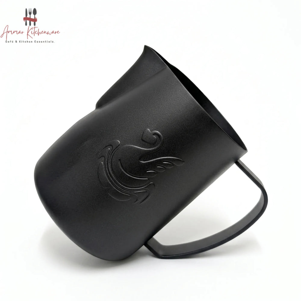 Jibbi Matte Black Stainless Steel Milk Pitcher