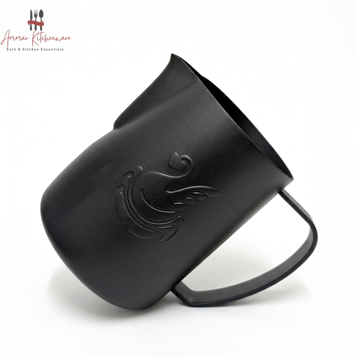 Jibbi Matte Black Stainless Steel Milk Pitcher