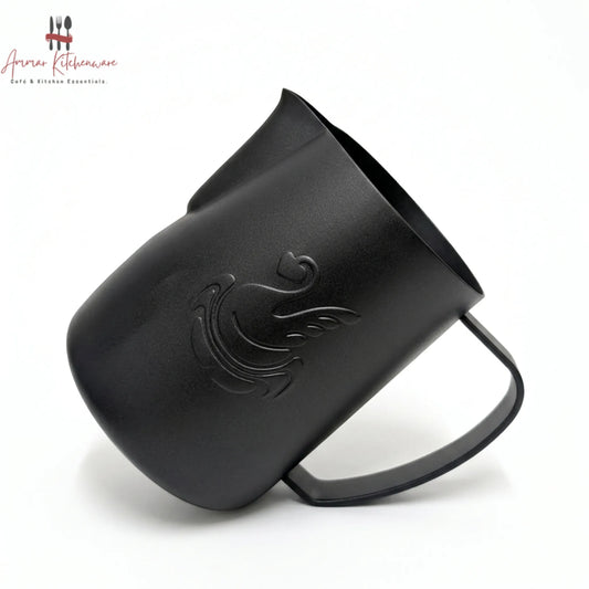 Jibbi Matte Black Stainless Steel Milk Pitcher