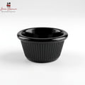Melamine Ramekin Sauce Cup 60ml Black