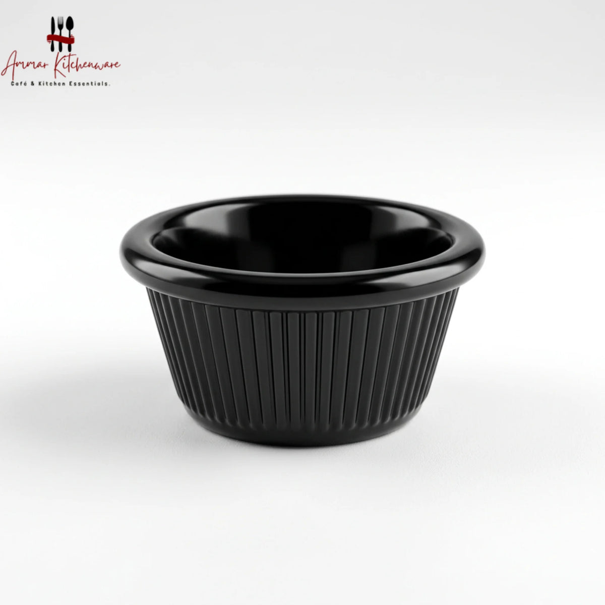 Melamine Ramekin Sauce Cup 60ml Black