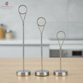 Stainless Steel Table Number Stand & Menu Card Holder