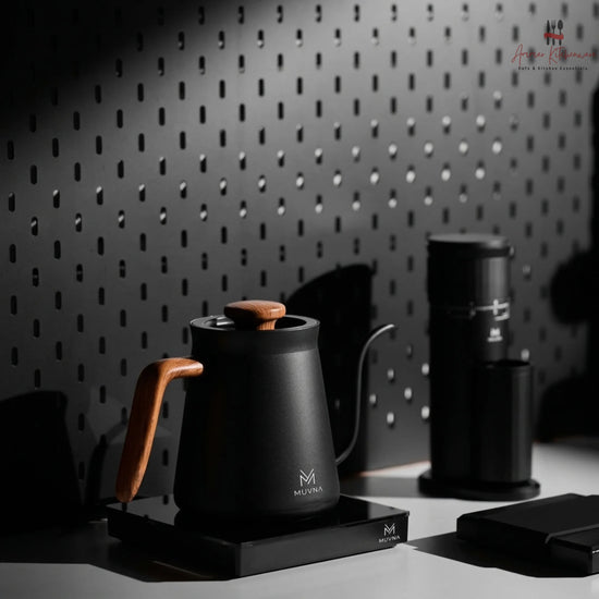 Muvna smart temperature control pour over kettle on digital heating base