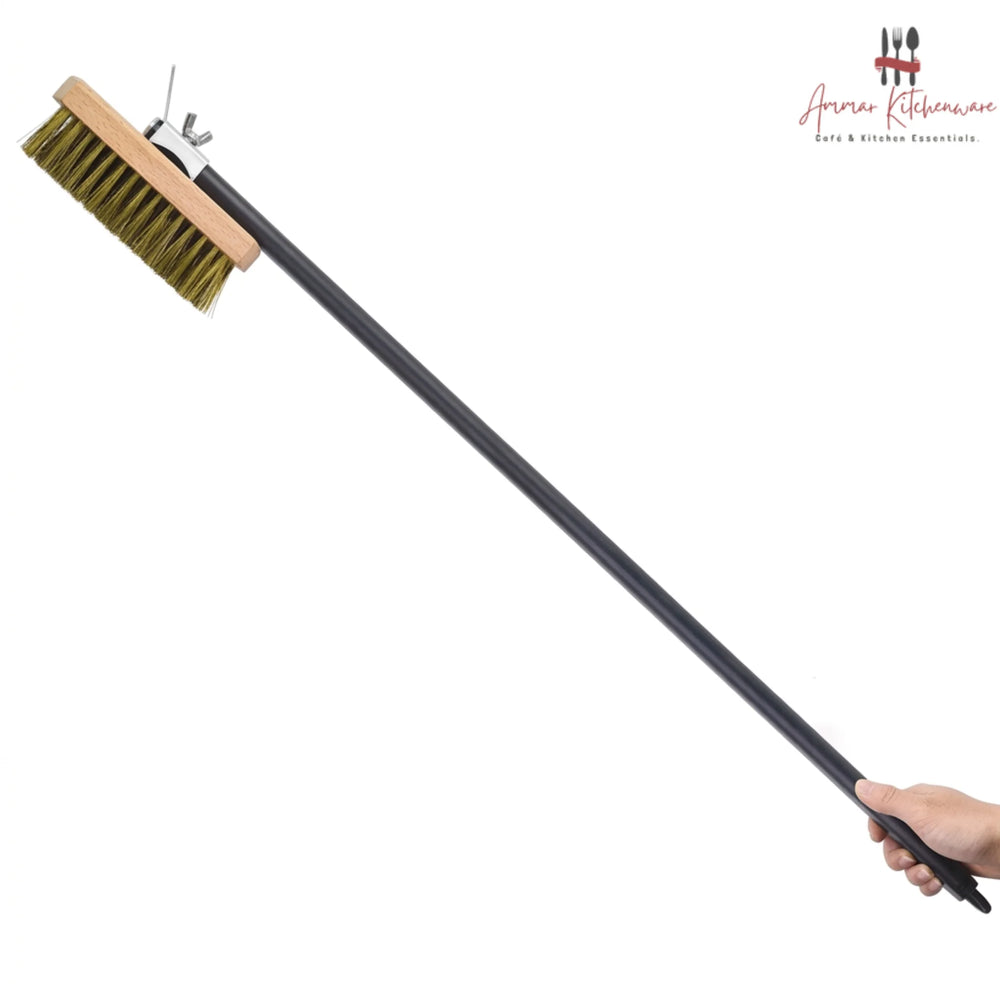 Pizza Oven Cleaning Brush with Scraper