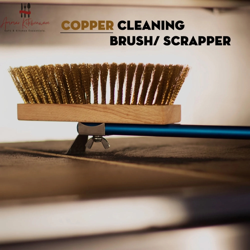 Pizza Oven Cleaning Brush with Scraper
