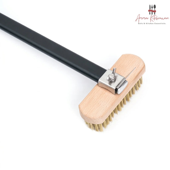 Pizza Oven Cleaning Brush with Scraper