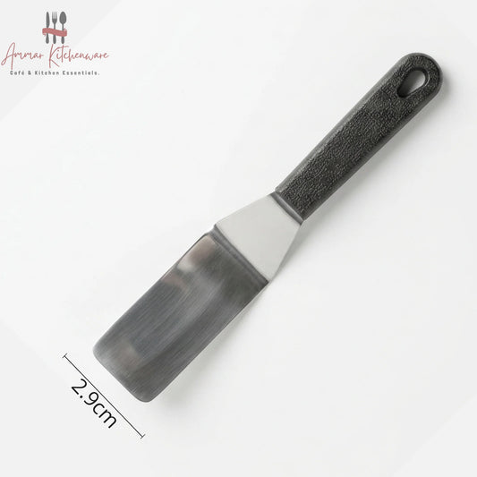 Stainless steel narrow offset spatula