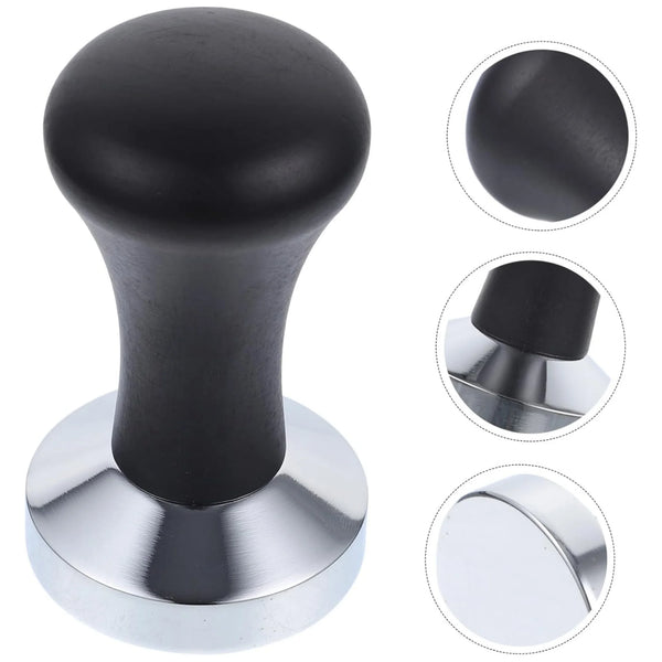 Espresso Coffee Tamper with Black Handle