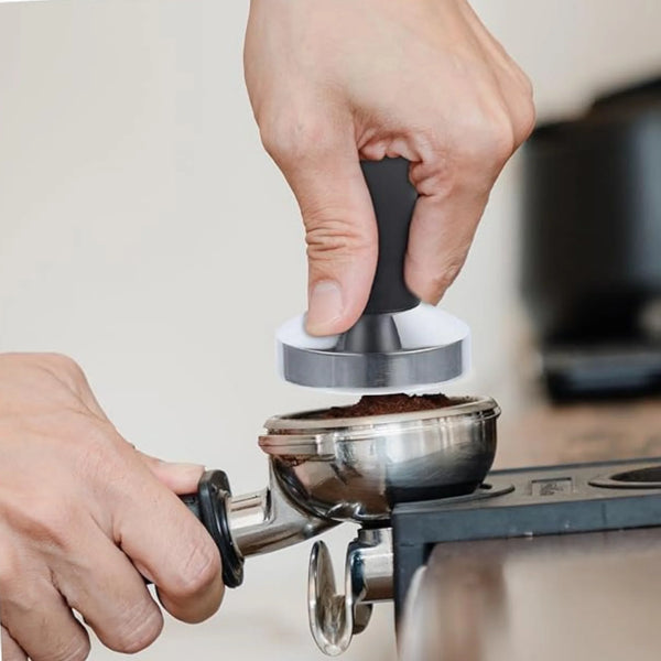 Espresso Coffee Tamper with Black Handle
