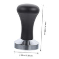 Espresso Coffee Tamper with Black Handle