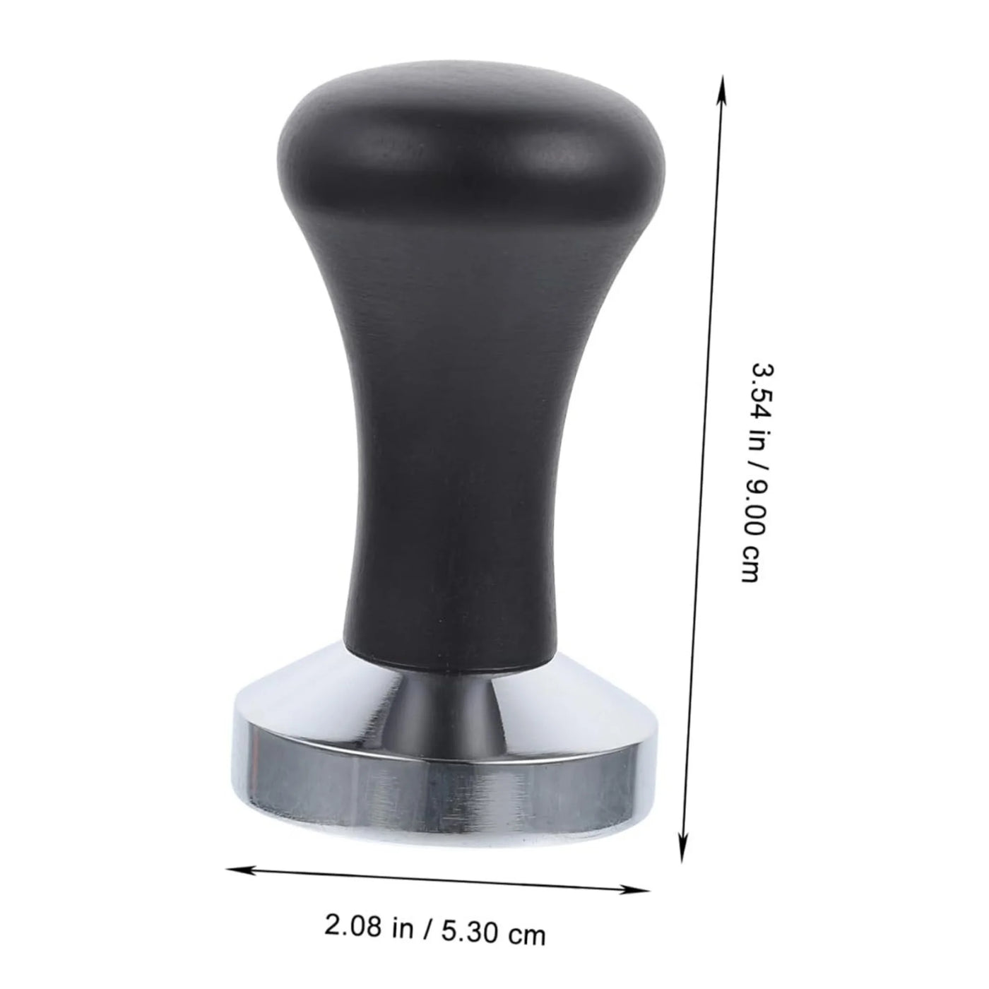 Espresso Coffee Tamper with Black Handle