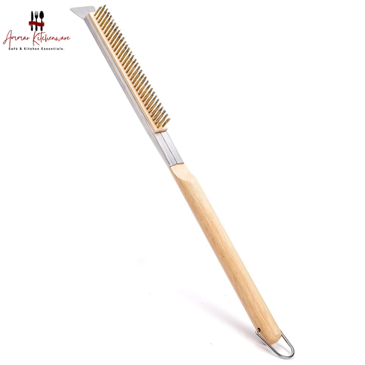 Wooden Grill Scraper Brush