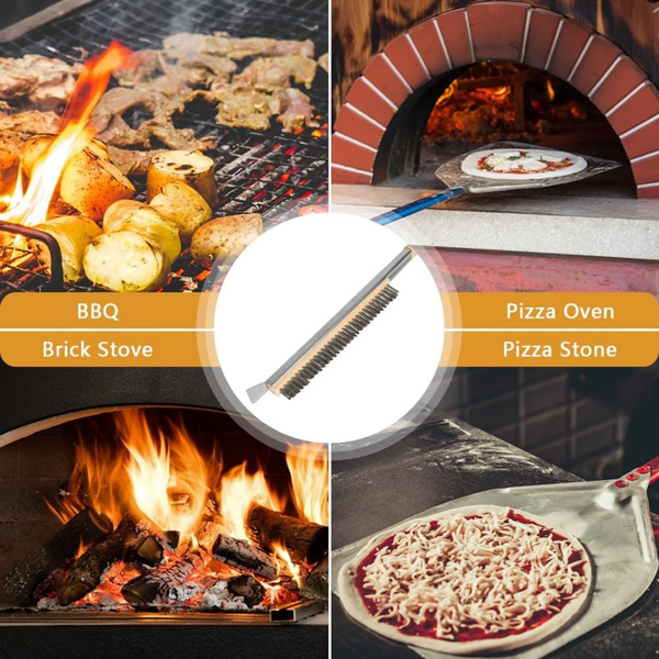 Wooden Grill Scraper Brush