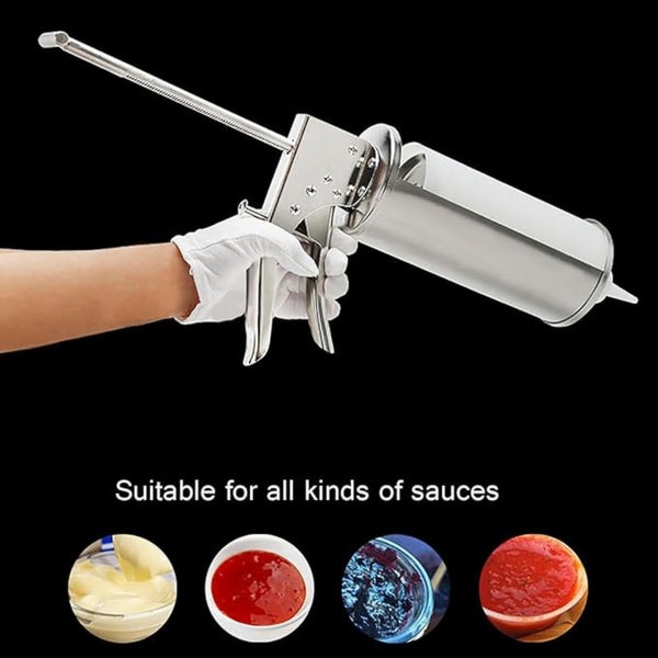 Stainless Steel Sauce Dispenser Gun