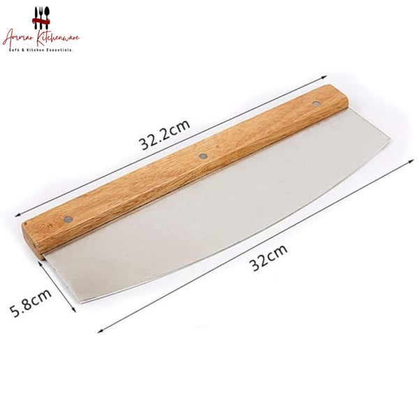 Pizza Cutter with Oak handle
