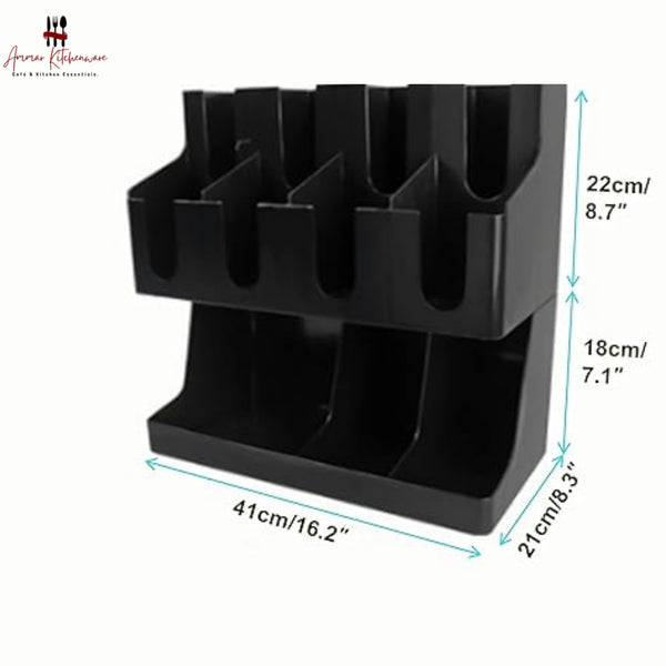 Coffee Condiment Organizer & Cupholder