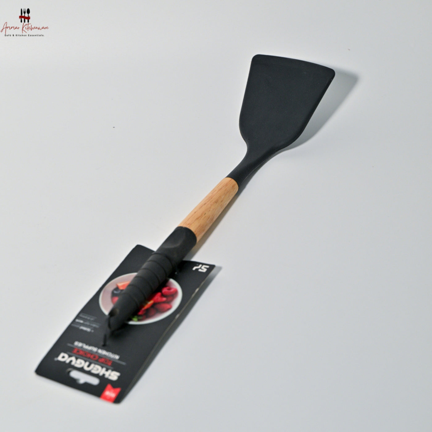 Non Stick Wooden Silicone Turner