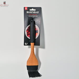Silicone Oil & Butter Wooden Brush