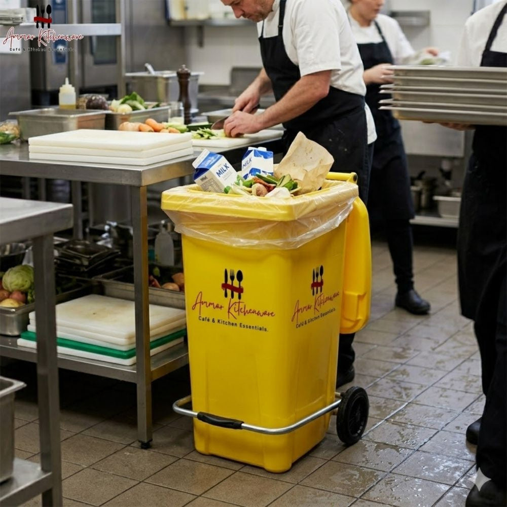 Industrial Wheeled Pedal Bin