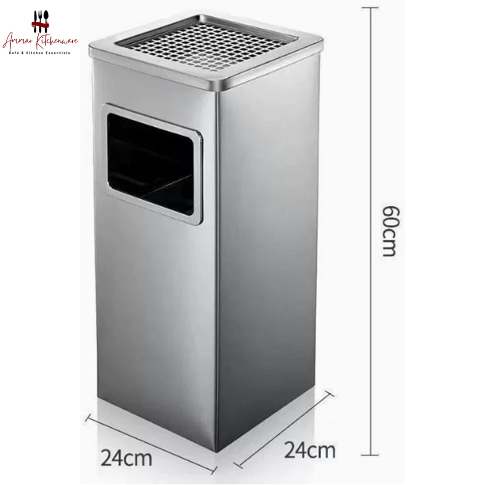 Standing Square Ashtray Bin