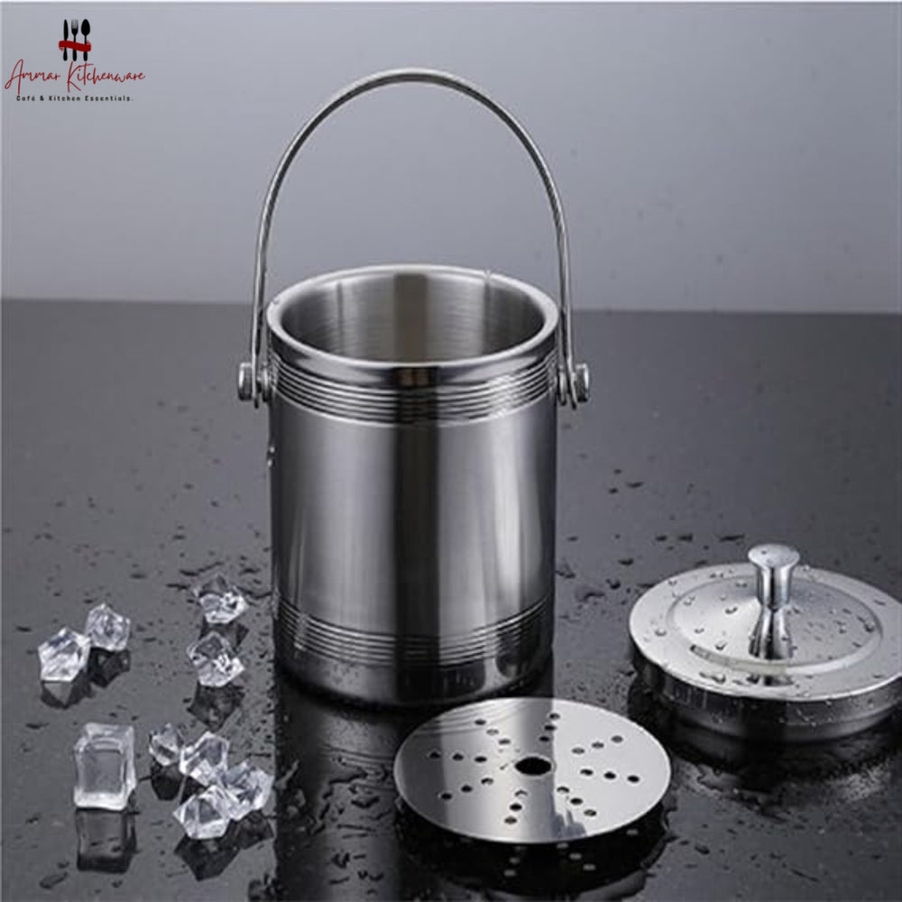 Stainless Steel Ice Bucket with Lid
