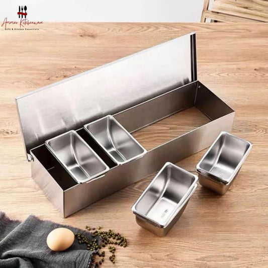 Stainless Steel Condiment Dispenser Station