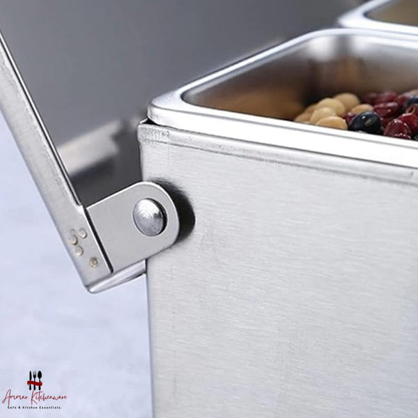 Stainless Steel Condiment Dispenser Station