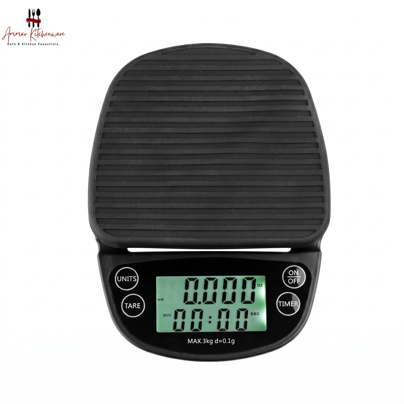Oval Barista Coffee Scale with Timer