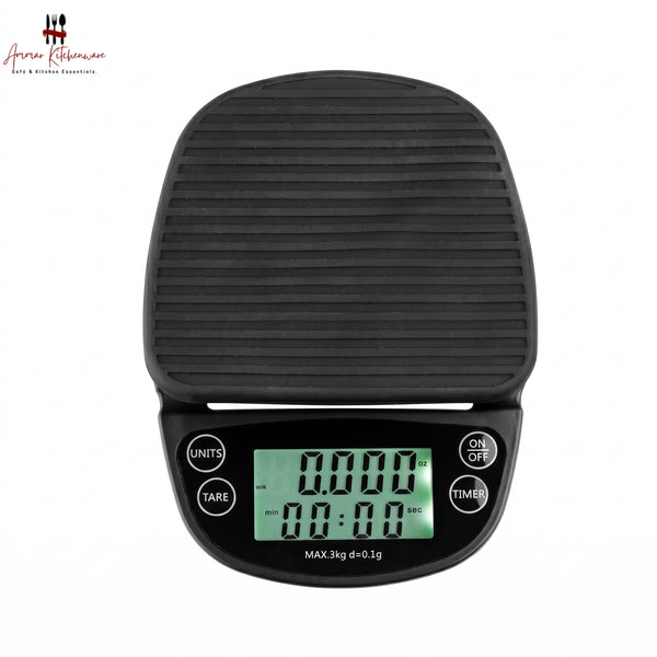 Oval Barista Coffee Scale with Timer