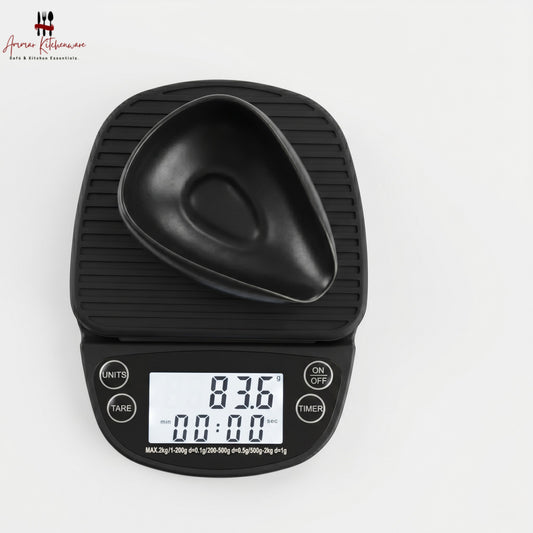 Oval Digital Coffee Scale with Timer